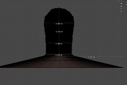 0.9in Arched